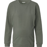 Noppies Maternity trui met voedingsfunctie lesy-olive