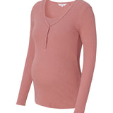 Noppies Maternity pyjamatop met voedingsfunctie amala-burlwood