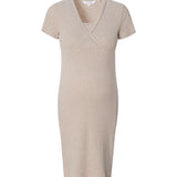 Noppies Maternity nachtjapon-met voedingsfunctie tami-taupe-melange