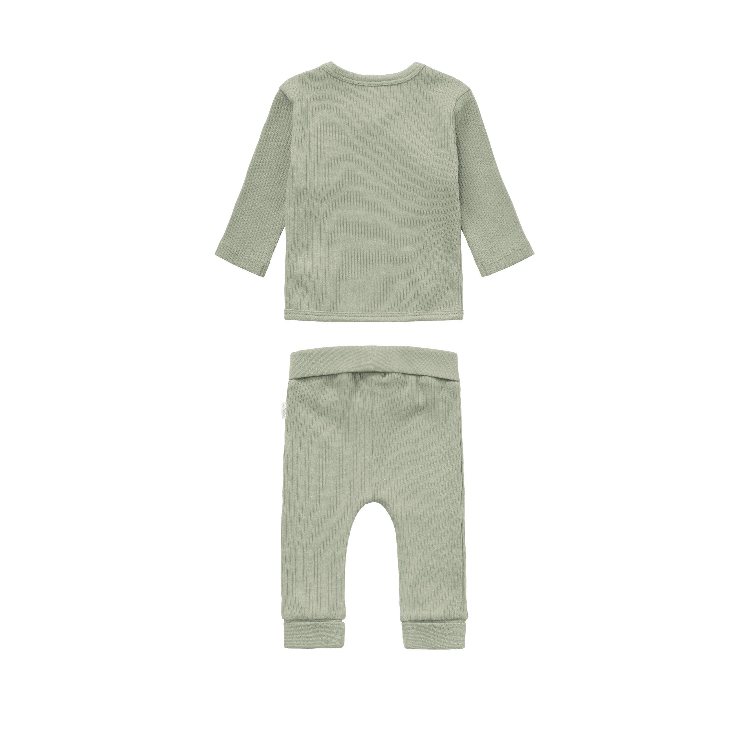 Noppies Newborn set-shirt met broek iceberg-green