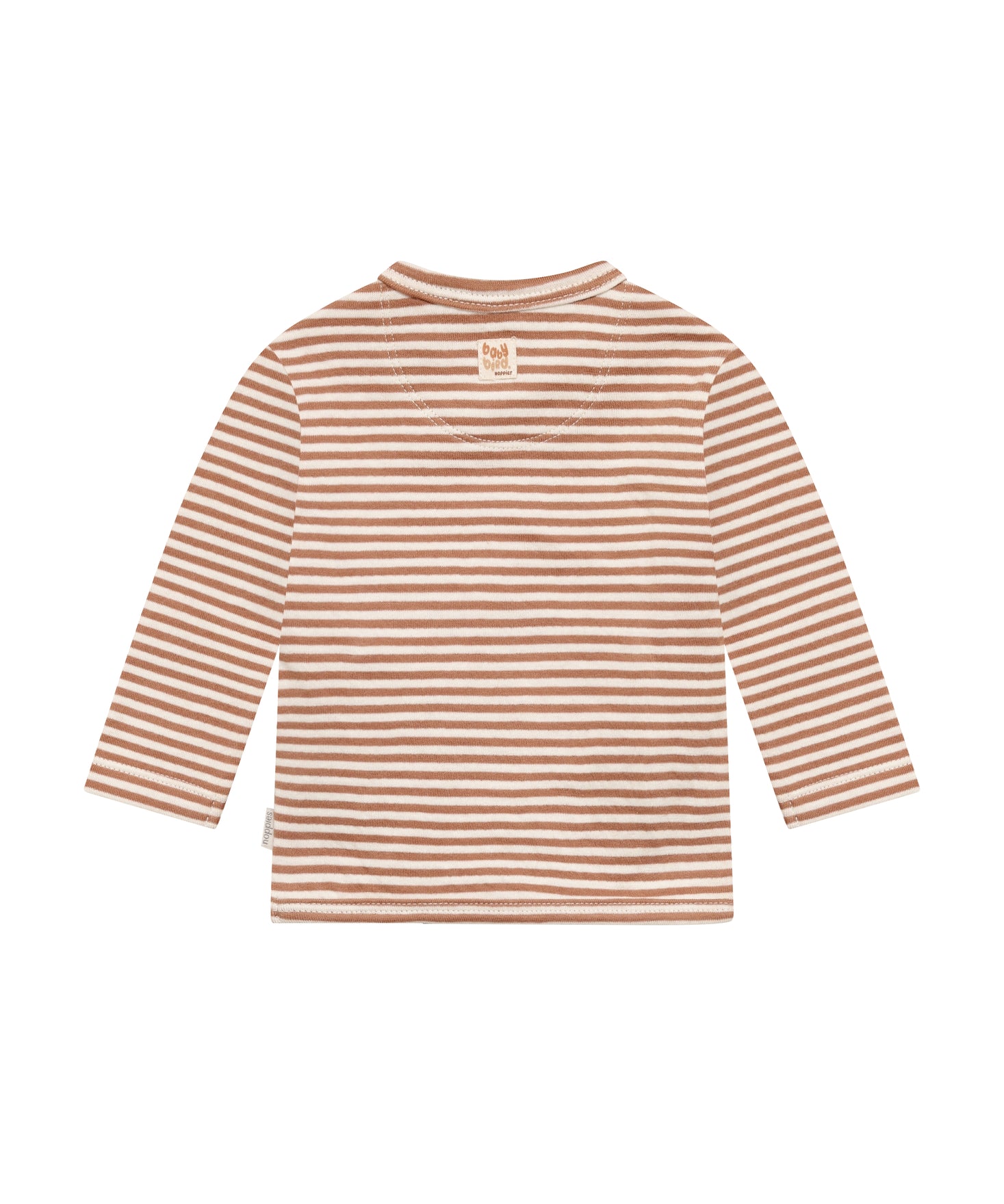 Noppies Newborn longsleeve stripe-mocha-mousse
