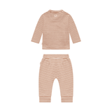 Noppies Newborn set-shirt met broek mocha-mousse