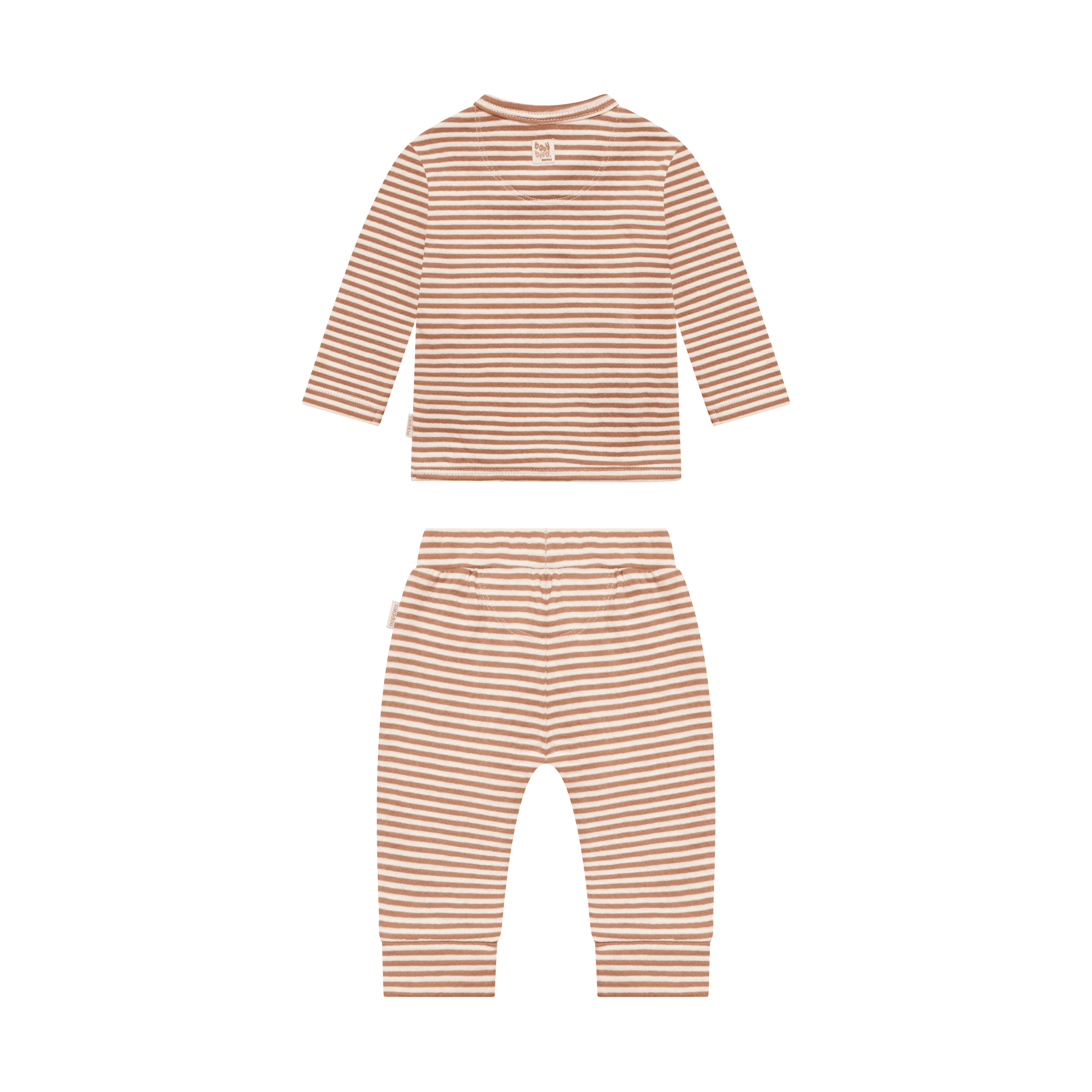 Noppies Newborn set-shirt met broek mocha-mousse