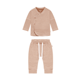 Noppies Newborn set-shirt met broek mocha-mousse