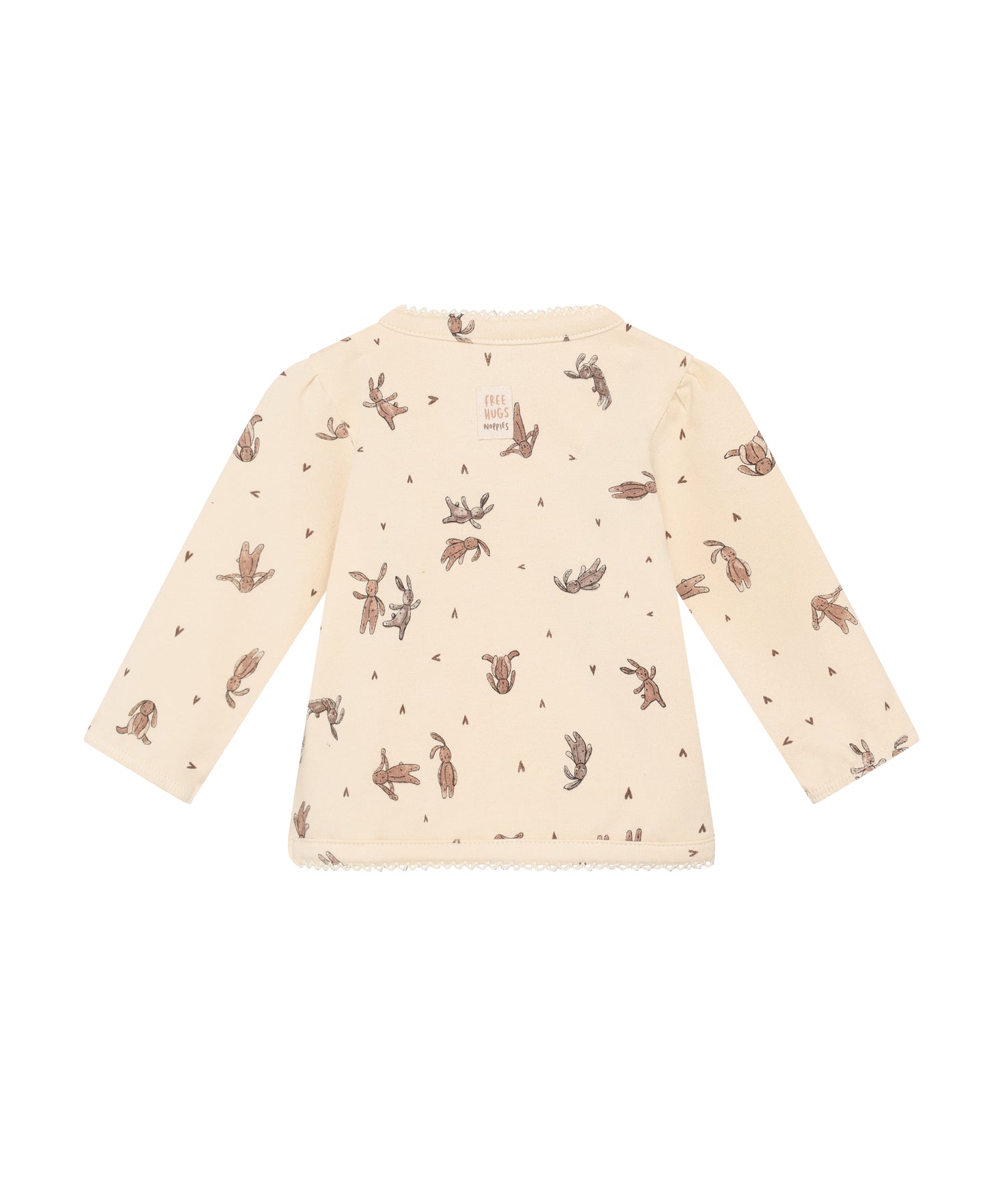 Noppies Baby longsleeve all-over-print buttercream