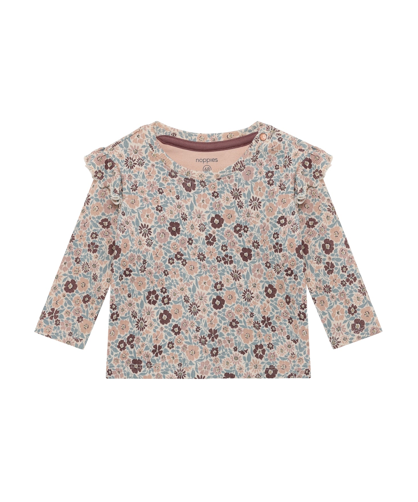Noppies Baby longsleeve all-over-print rose-dust