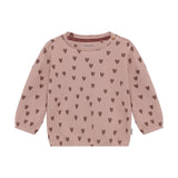 Noppies Baby sweater all-over-print adobe-rose