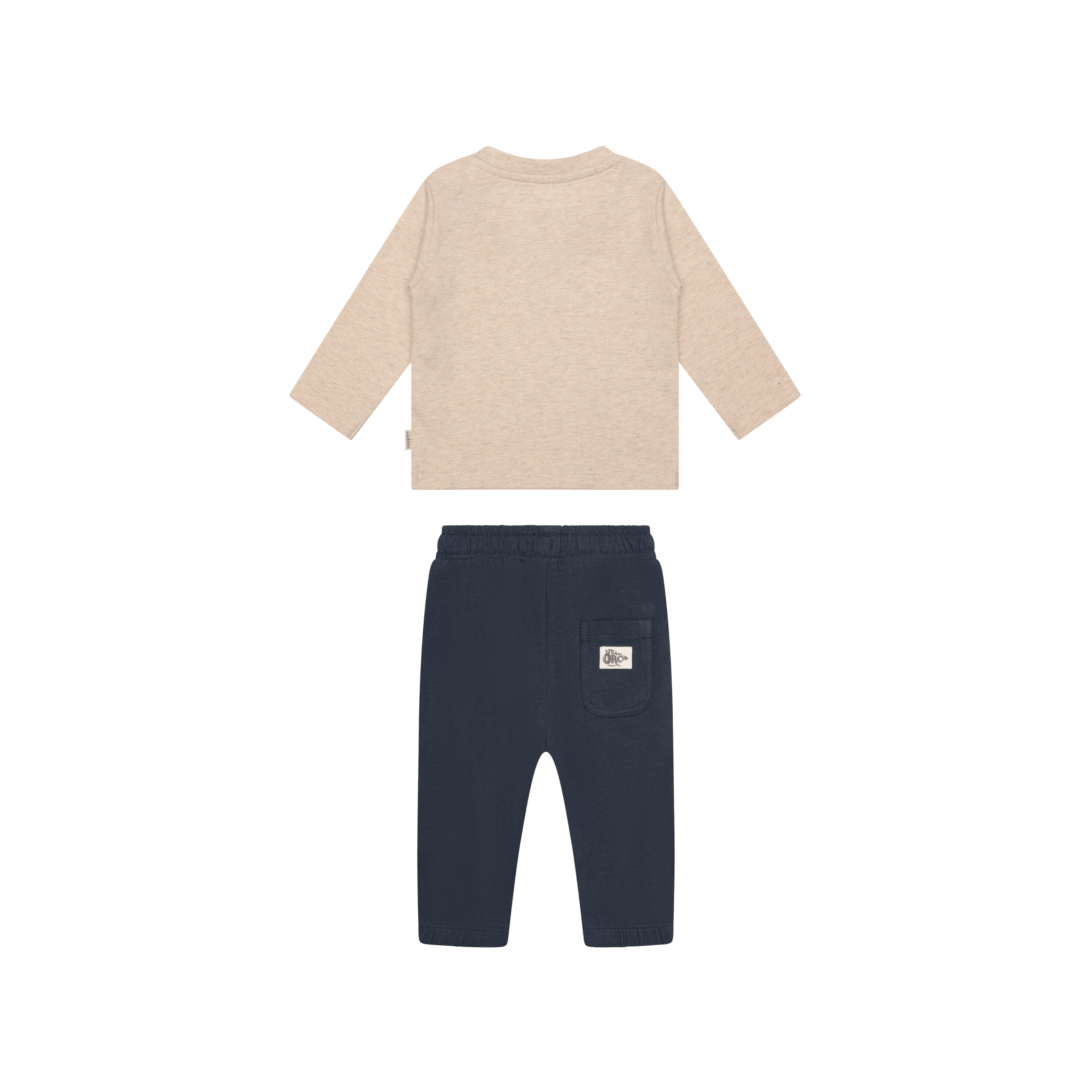 Noppies Baby set-shirt met broek sand-melange