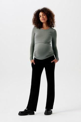 Super Comfortable Skinny Maternity Trousers in Bengaline - Blue – Mums and  Bumps