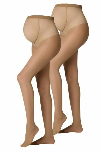 Noppies Strumpfhose 2-Pack maternity tights 20 Den - Nude