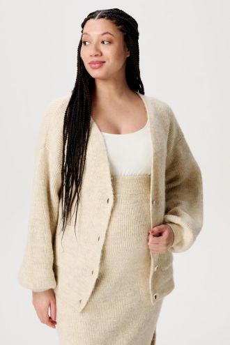 Noppies Maternity Strickjacke Kaavi - Whitecap Gray