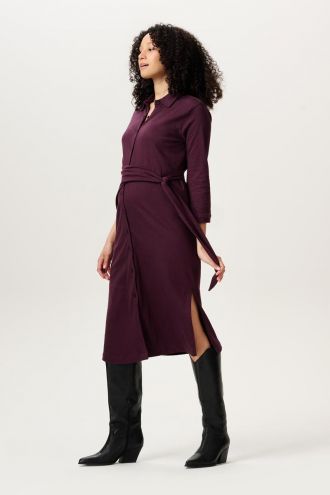 Noppies Maternity Jurk met voedingsfunctie Katarina - Plum Perfect