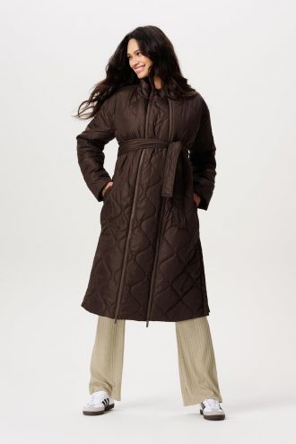 Noppies Maternity Manteau d'hiver Pello - Coffee Bean