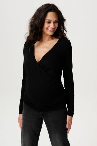 Noppies Maternity Still-Shirt Langu - Black