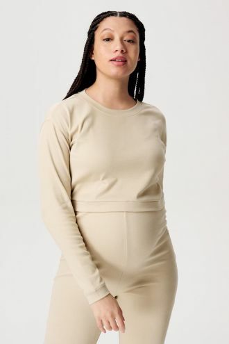 Noppies Maternity Nursing shirt Leela - White Pepper