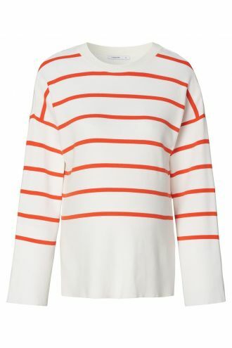 Noppies Maternity Still-Pullover Jair - Tango Red Stripe