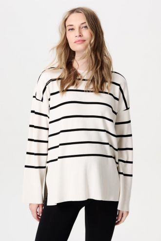 Noppies Maternity Still-Pullover Jair - Cream Stripe