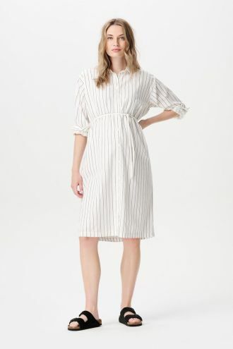 Noppies Maternity Nursing dress Diego - Cream Thin Stripe