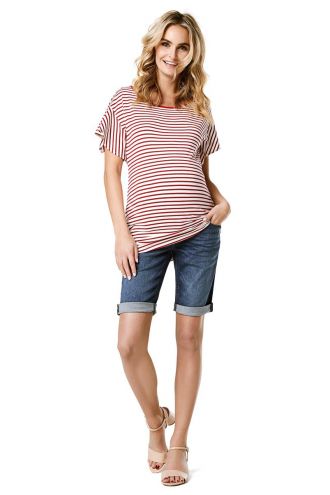Noppies T-shirt Olivia - Crimson Stripe