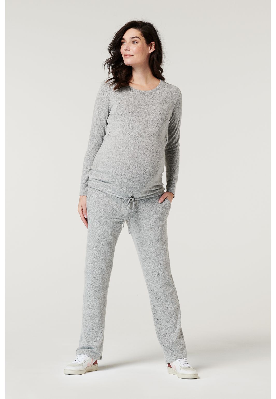 Noppies Maternity Lounge long sleeves Hamden - Grey Melange