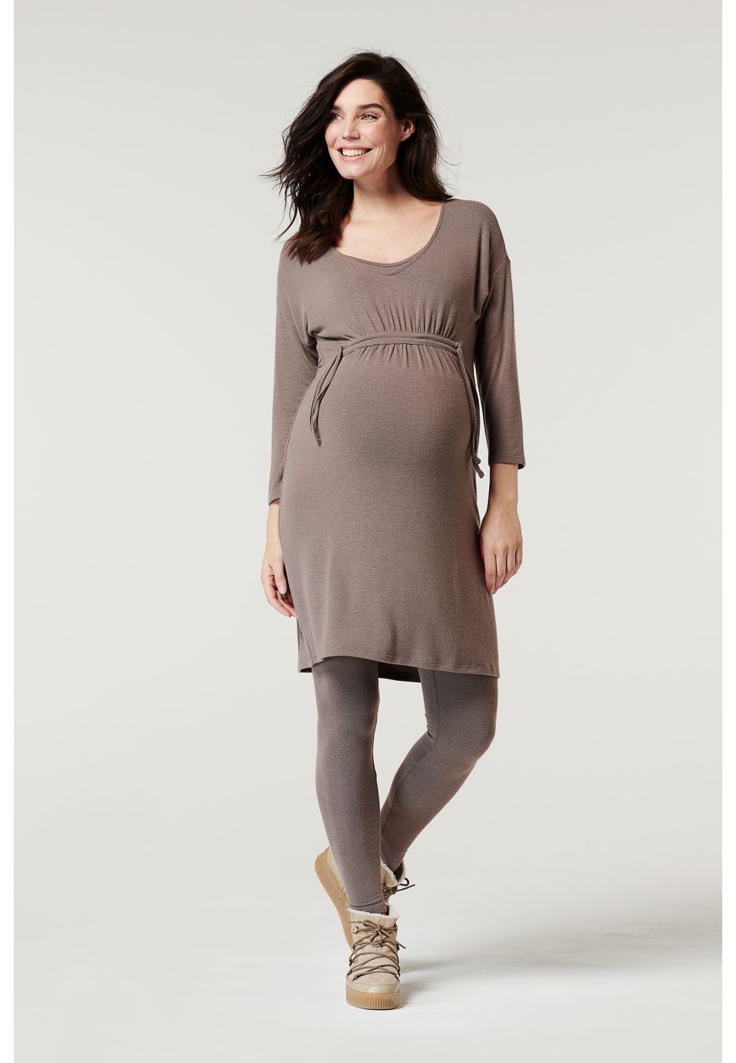 Noppies Lounge Kleid Hays - Taupe Melange