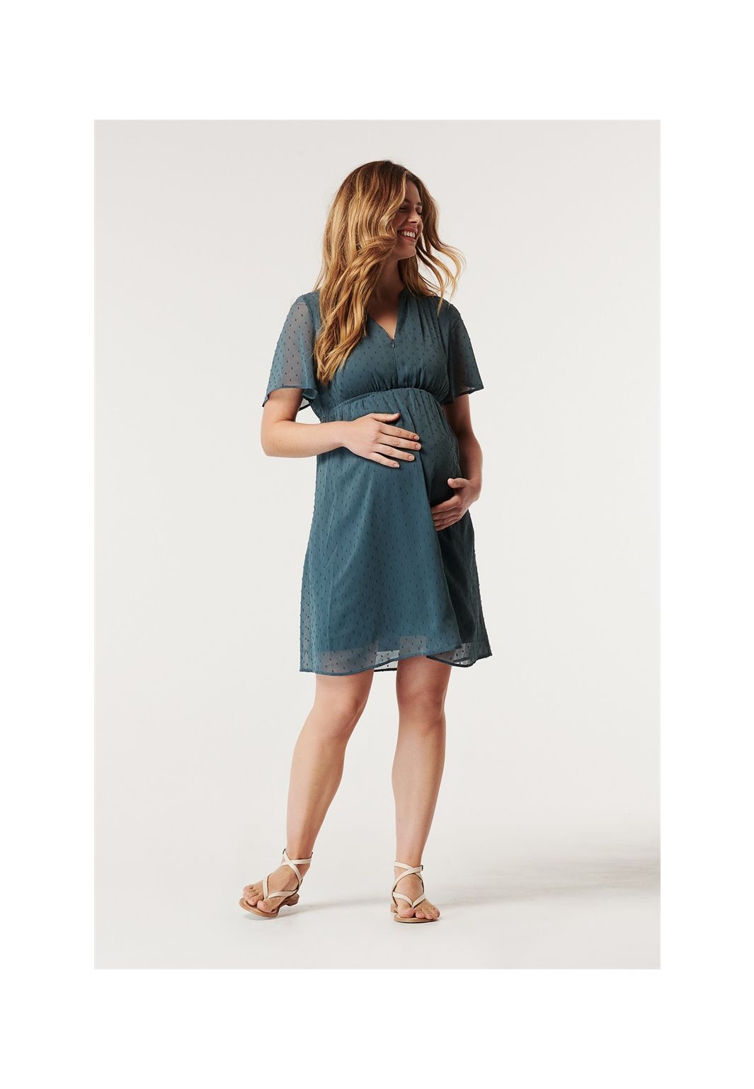 Noppies Nursing dress Laurel - Dark Slate