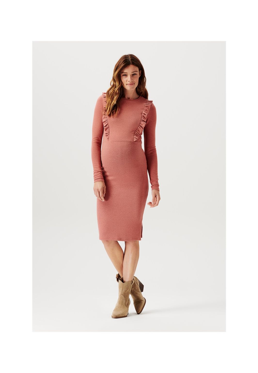 Noppies Nursing dress Paducah - Cedar Wood