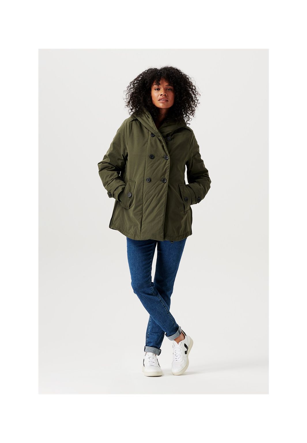 Noppies Winter coat Abby 2-way - Olive