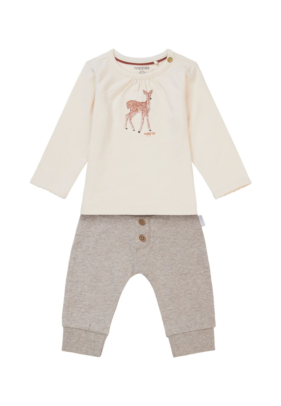 Noppies Baby Set shirt Saco - Online only - Taupe Melange