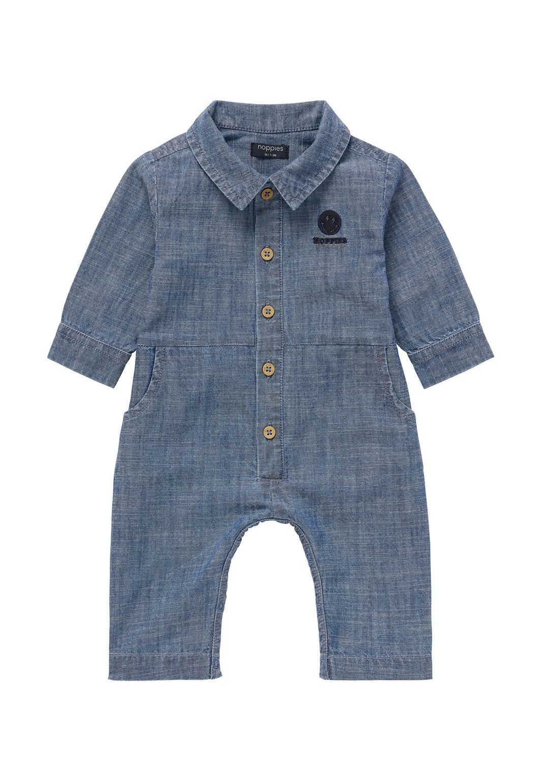 Noppies Baby Play suit Jebberg - Medium Blue Denim