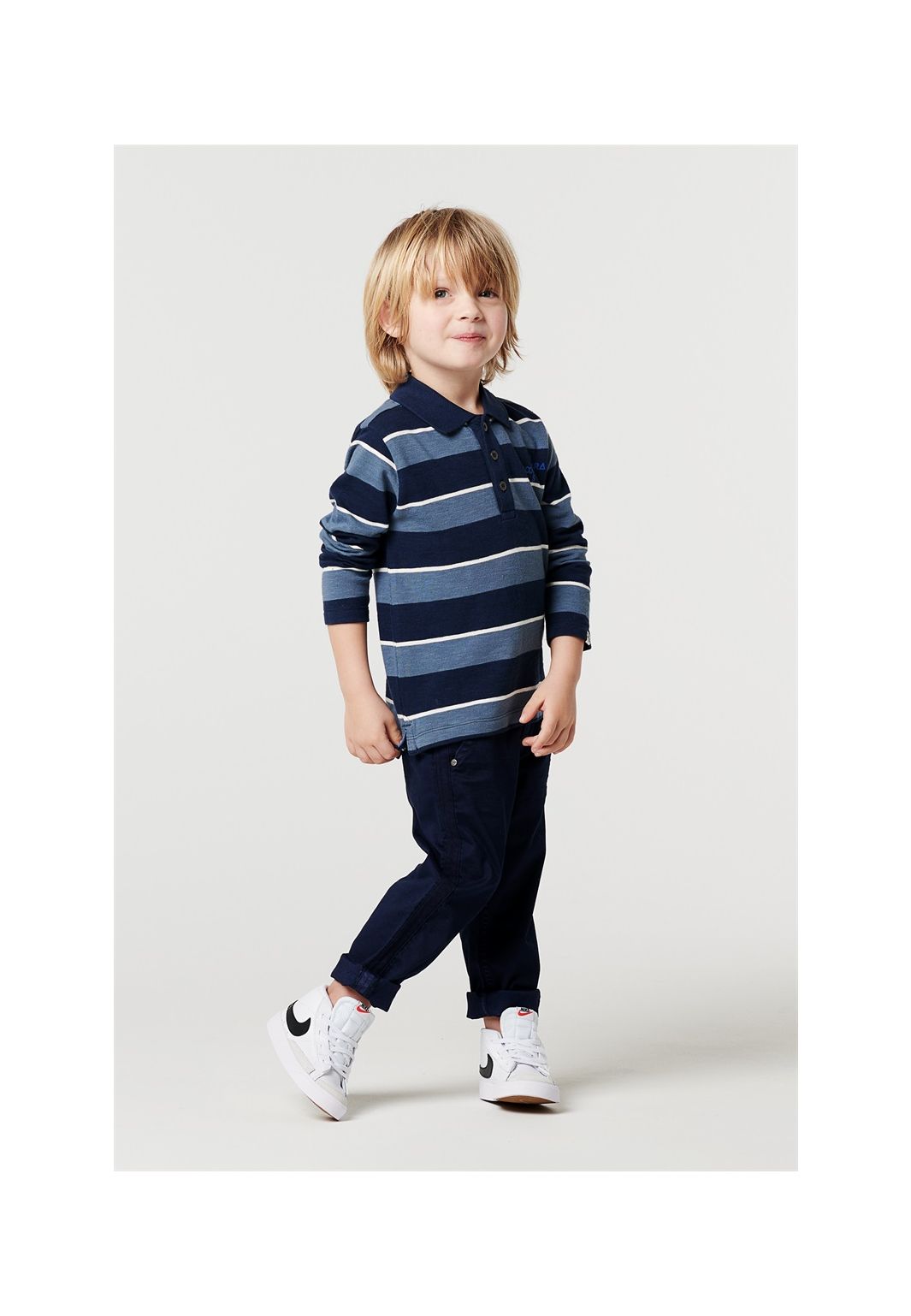 Noppies Kids Longsleeve Kings Grant stripe - Black Iris