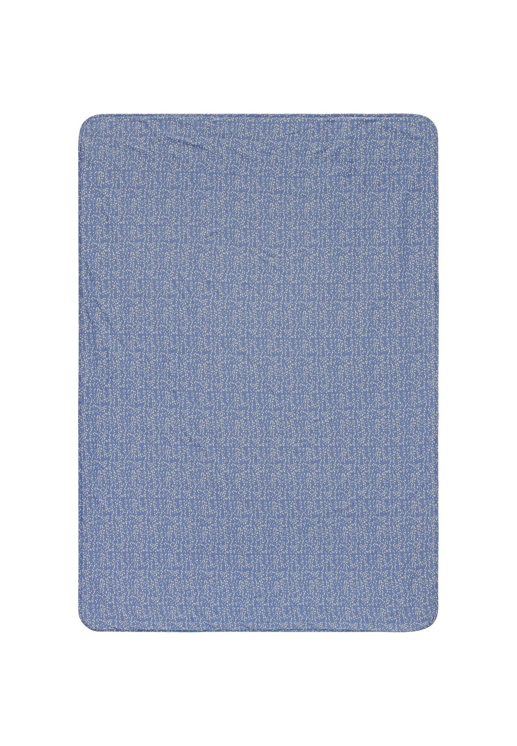 Noppies Baby Comfort Ledikant laken Teddy Fancy Dot cot blanket - Colony Blue