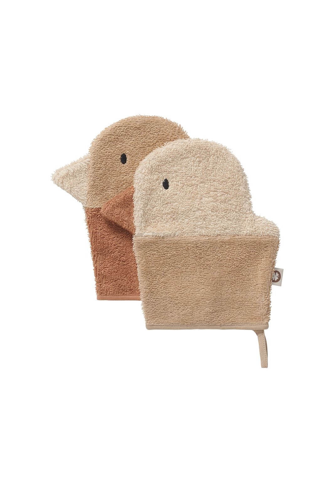 Noppies Baby Comfort Washcloth Duck terry wash cloths - Indian Tan