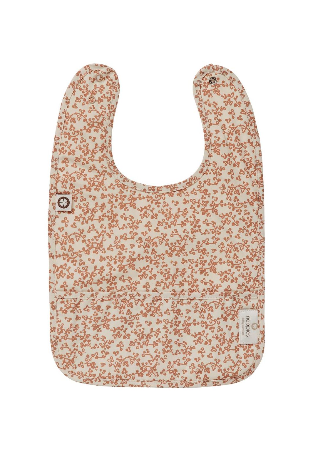 Noppies Baby Comfort Bib Botanical bib - Fog