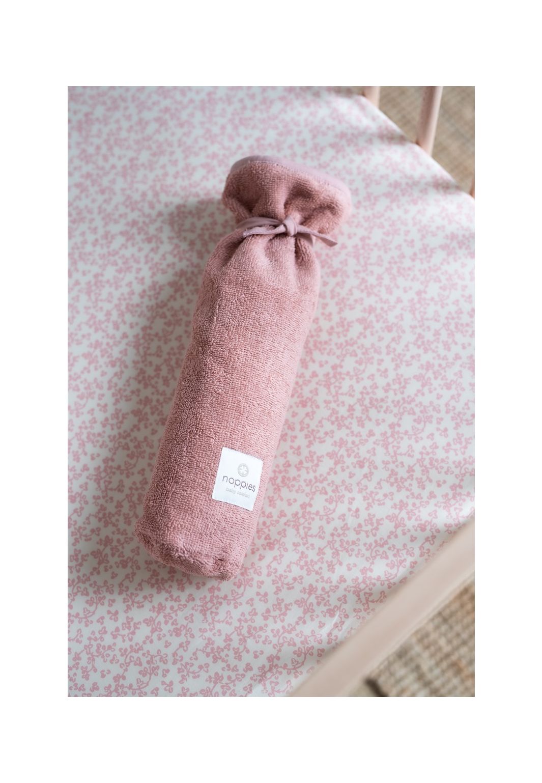 Noppies Hot water bottle cover Botanical reversible 14x35 cm - Misty Rose