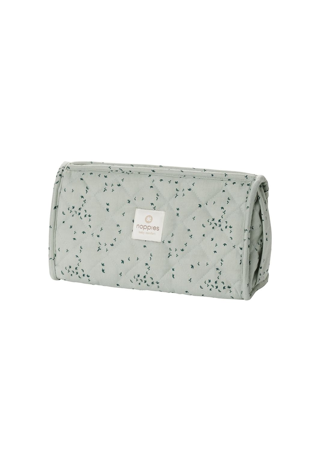 Noppies Baby Comfort Diaper pouch Botanical 9x16x26 cm - Puritan Gray