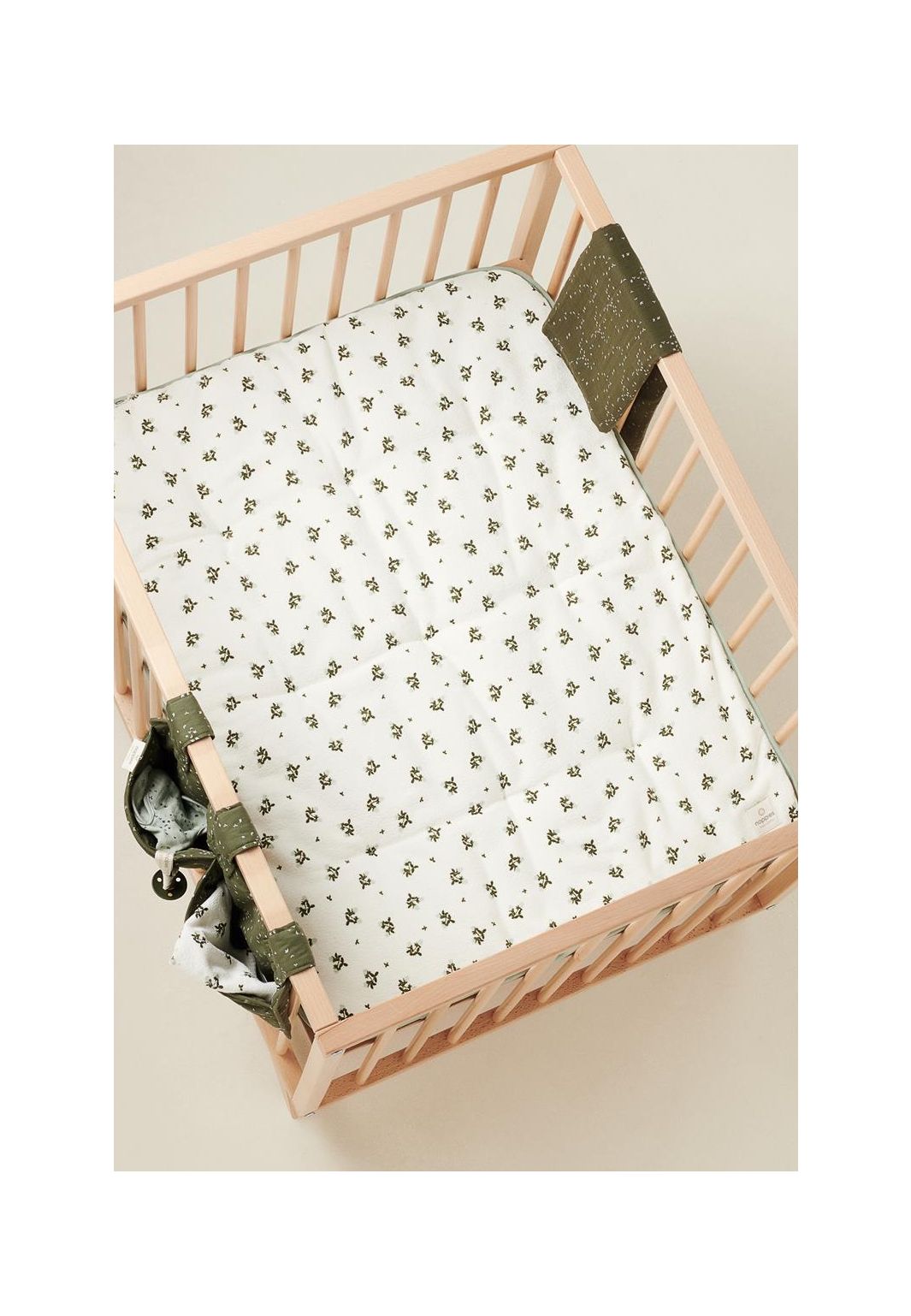 Noppies Baby Comfort Playpen mat Blooming clover terry playpen - Puritan Gray