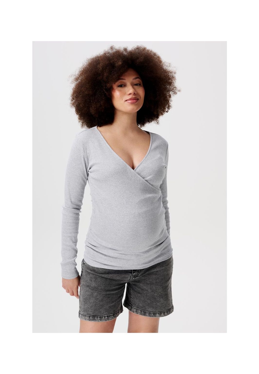 Noppies Still-Shirt Sara - Grey Melange