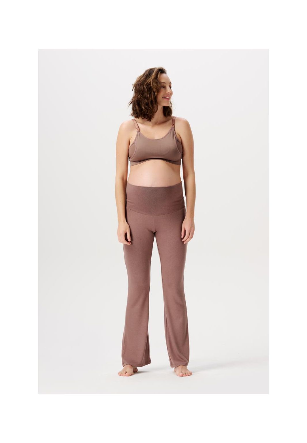 Noppies Pantalon casual flared Luci - Deep Taupe