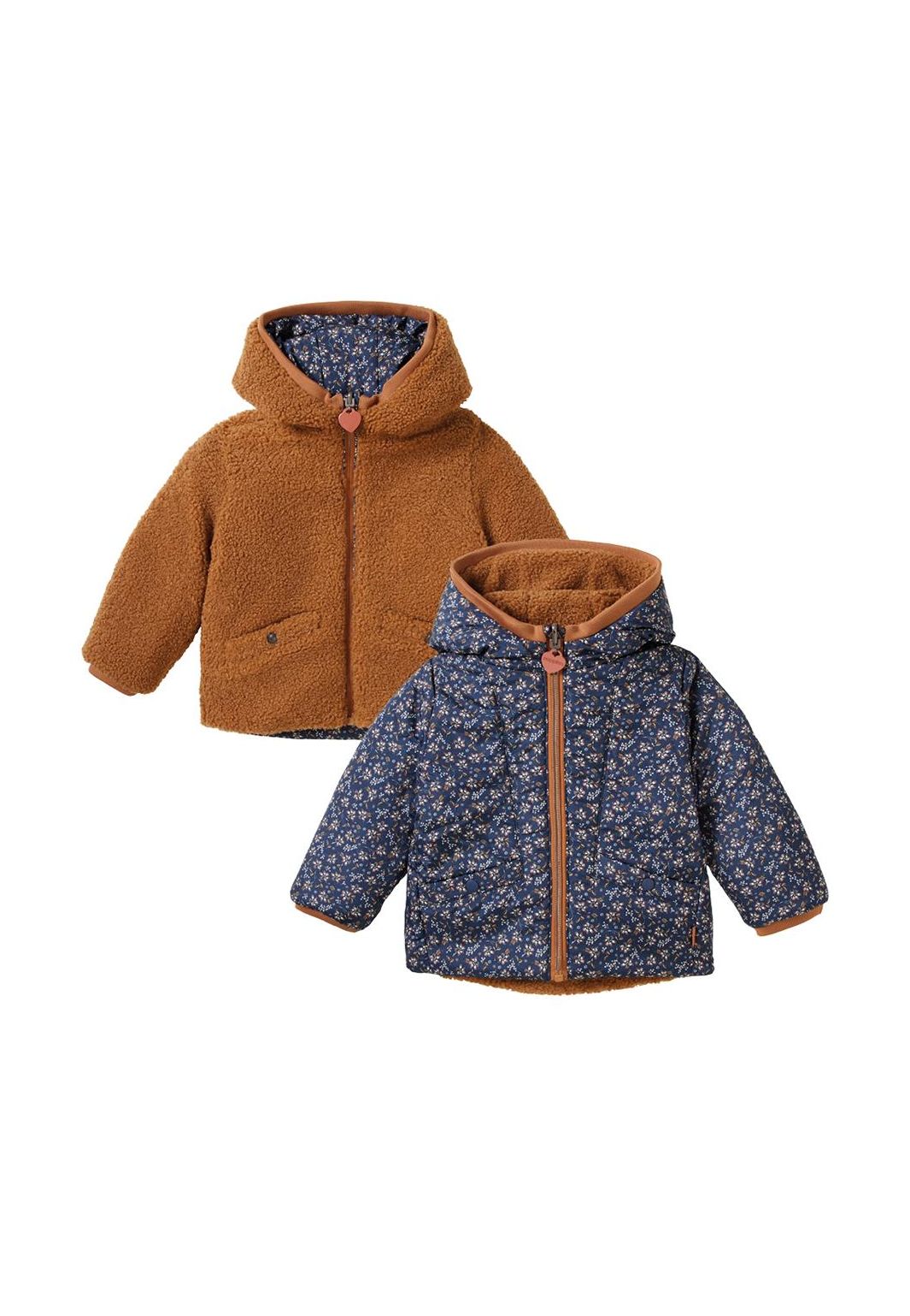 Noppies Baby Winter jacket Venice - Reversible - Black Iris