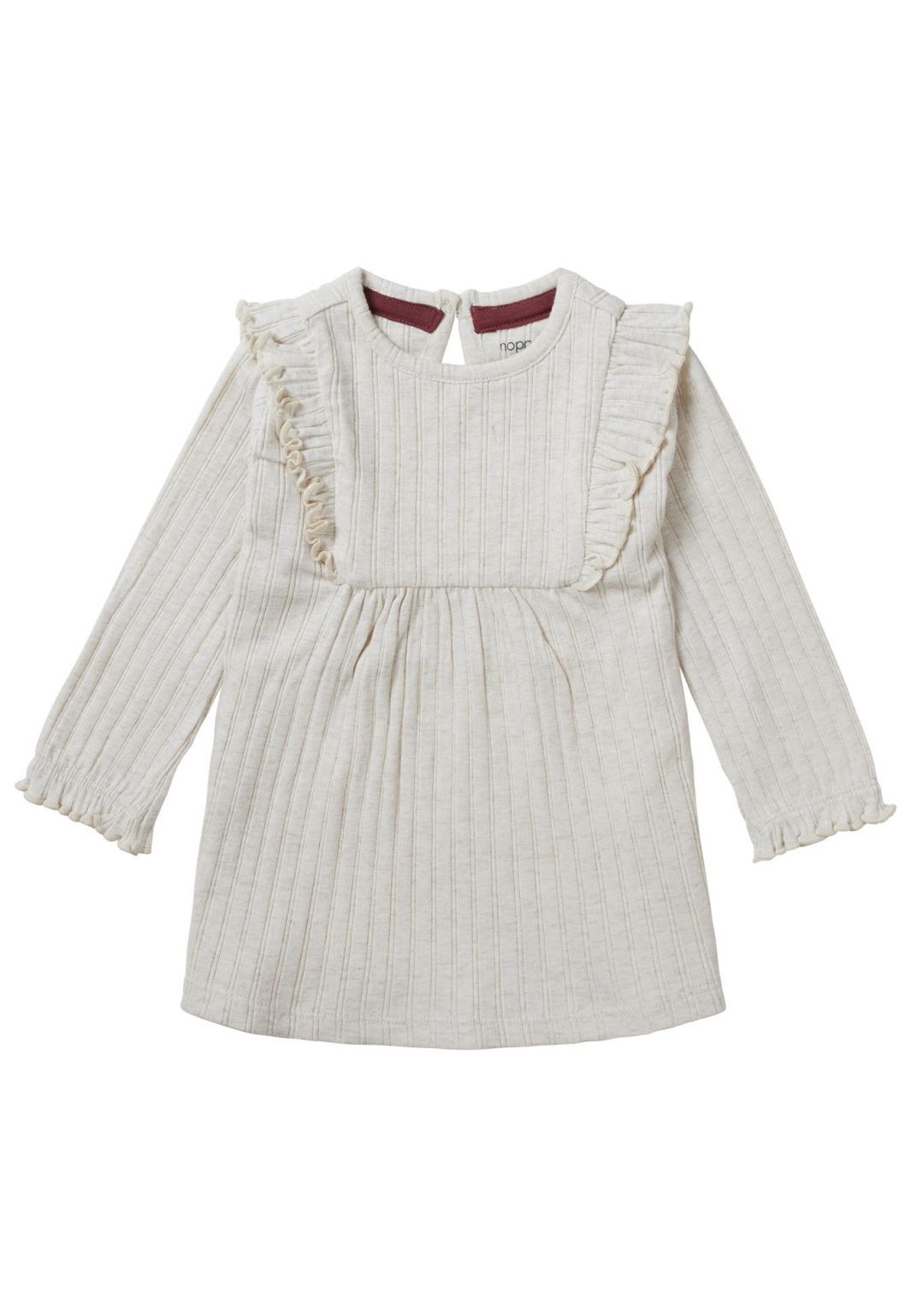 Noppies Baby Dress Vassar - Oatmeal