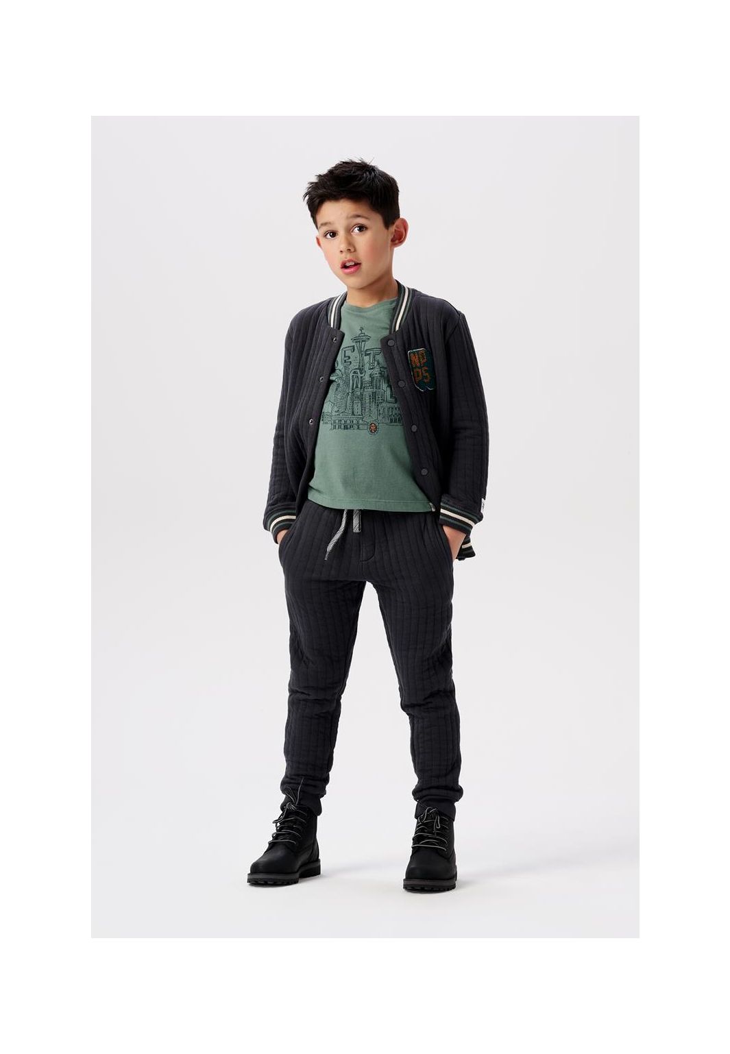 Noppies Kids Vest Westport - Asphalt