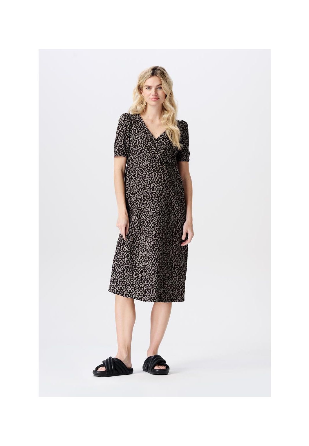 Noppies Robe d'allaitement Jaelynn - Black flower