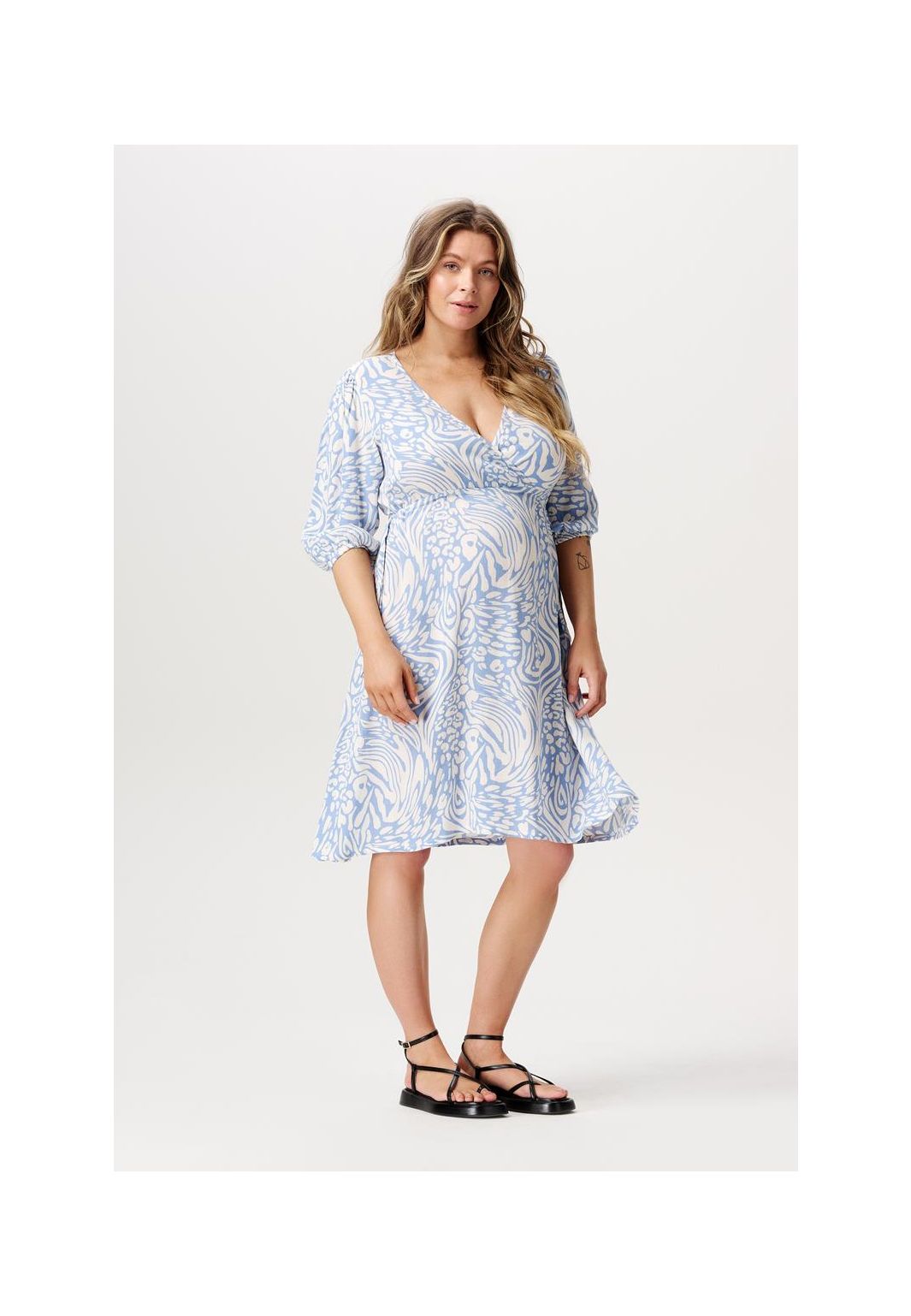 Noppies Robe d'allaitement Keara - Cornflower