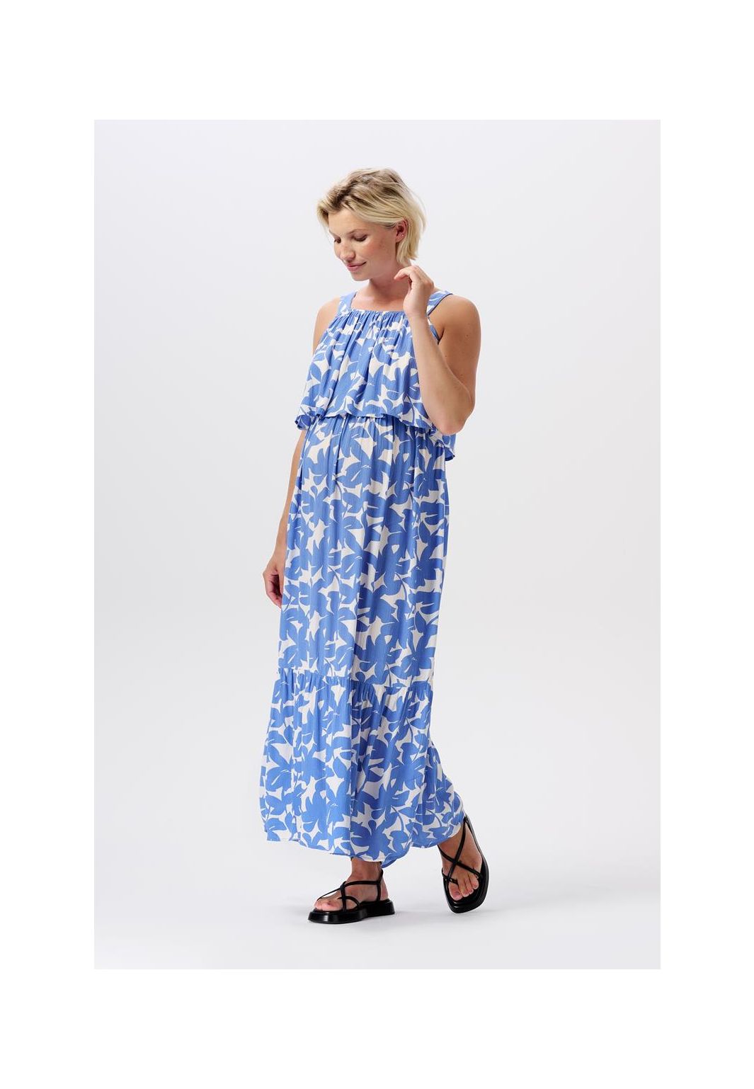 Noppies Robe longue d'allaitement Han - Cornflower Big Flower