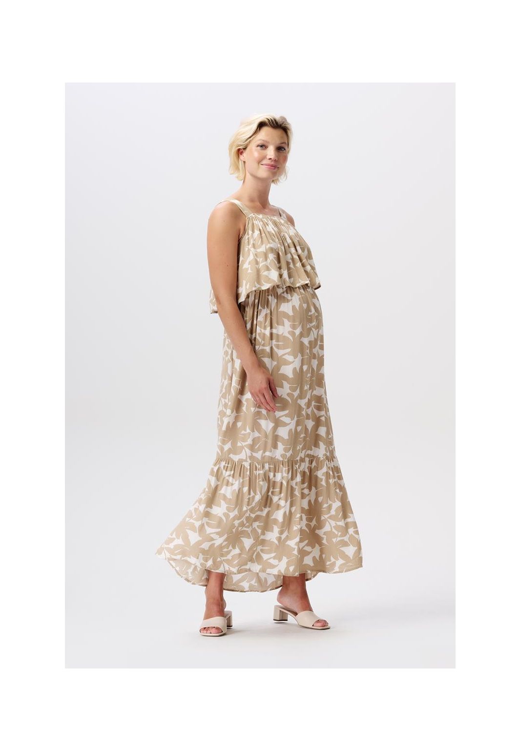 Noppies Robe longue d'allaitement Han - White Pepper Big Flower