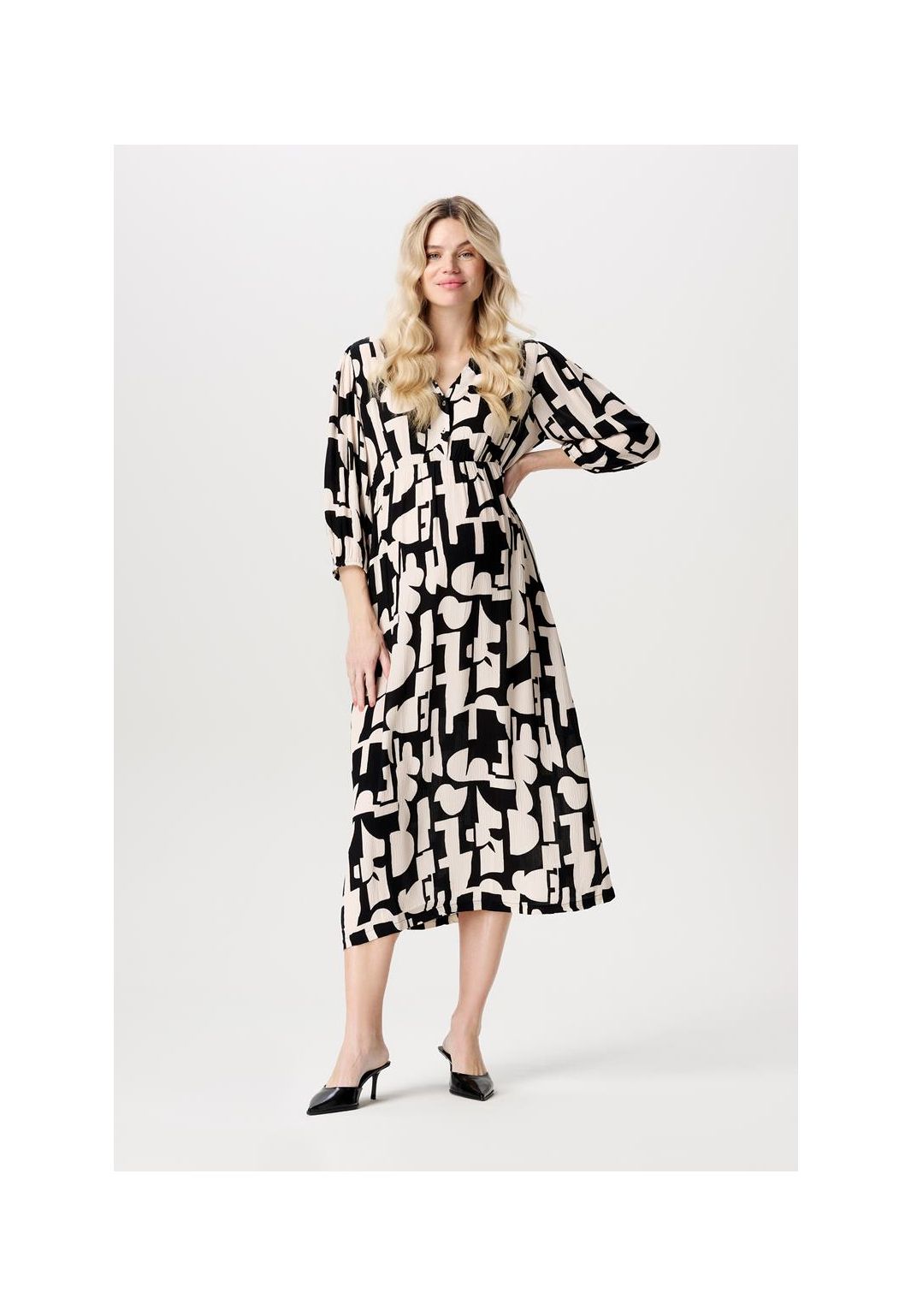 Noppies Maternity Still-Kleid Lieksa - Monochrome All Over Print