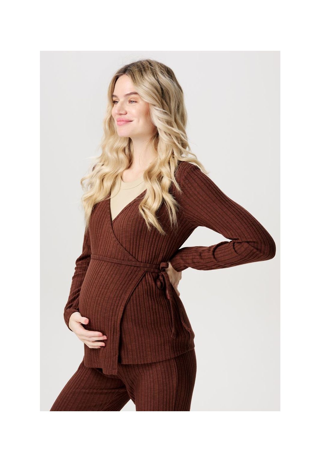 Noppies Maternity Voedingsshirt Posio - Cappucino