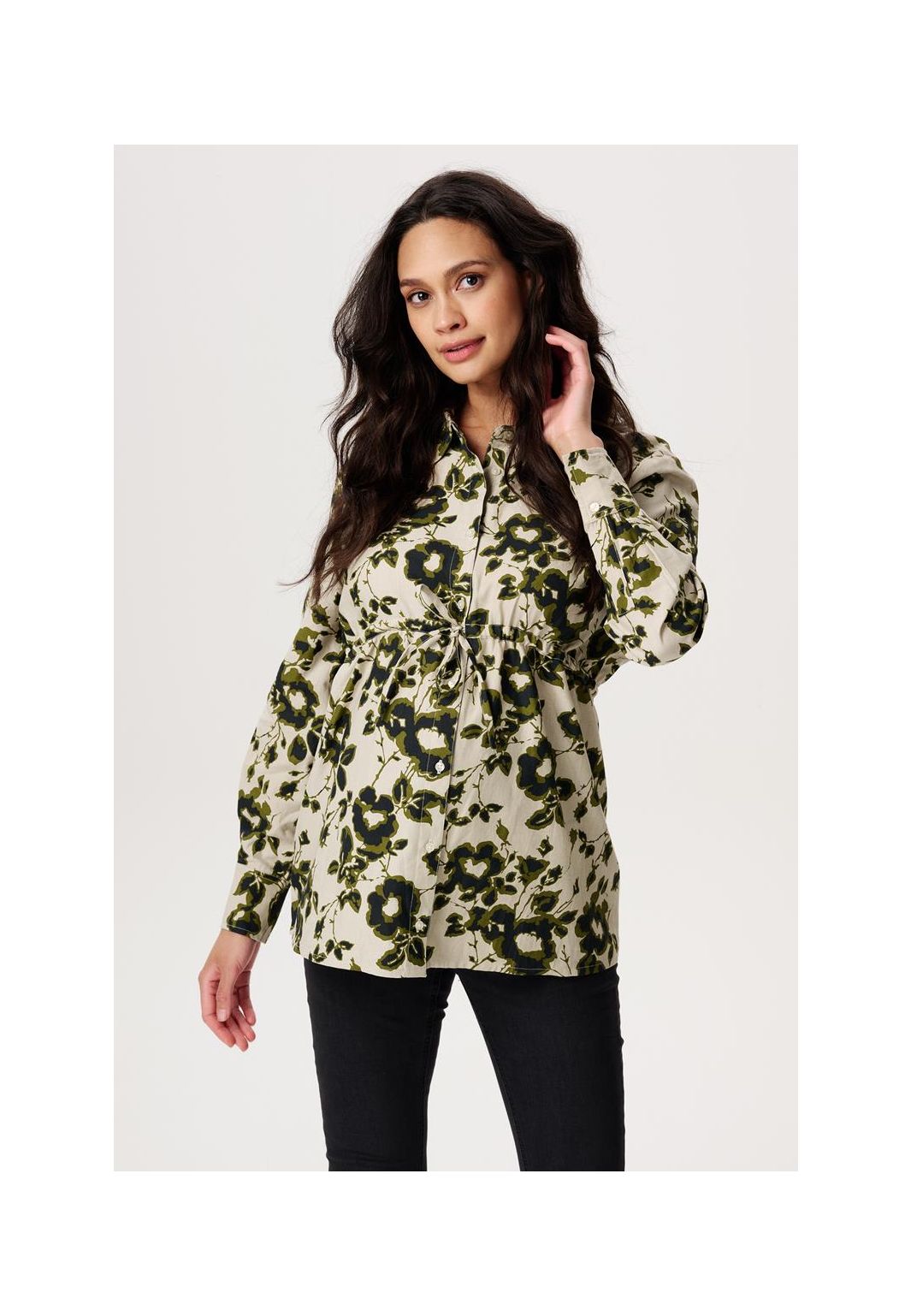 Noppies Maternity Blouse Perho - Big flower Abbey Stone