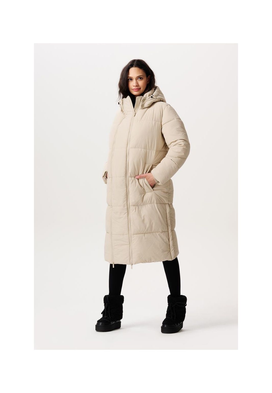 Noppies Maternity Manteau d'hiver Teavu - Light Sand